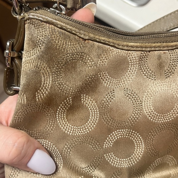 Coach Madison *REHAB* Dotted Khaki Signature Mini Handbag (44379) - Picture 10 of 10